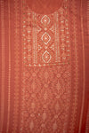 Glow Different In Gajari Georgette Unstitched Salwar Kameez With Chiffon Dupatta