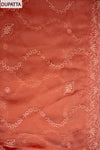 Glow Different In Gajari Georgette Unstitched Salwar Kameez With Chiffon Dupatta