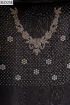 Bold Statement Black Georgette Braso Saree With Unstitched Blouse