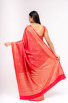 Heritage Heirloom Maroon Banarasi Silk Saree With Unstitched Blouse