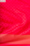 Heritage Heirloom Maroon Banarasi Silk Saree With Unstitched Blouse