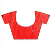 Grace Redefined Red Georgette Braso Saree With Unstitched Blouse