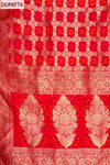 Tea-green Bead, Cutdana, Dabka, Sequence, Zarkan & Threadwork Cotton Unstitched Salwar Suit With Cotton Dupatta