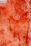 Copper Cutwork, Sequence & Threadwork Cotton Unstitched Salwar Suit With Cotton Dupatta