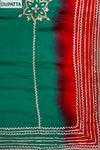 Rama Gotta Patti, Mirror, Zarkan & Bandhini Printed Organza Unstitched Salwar Suit With Crepe Dupatta