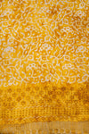 Mustard Cutwork, Sequence & Threadwork Cotton Unstitched Salwar Suit With Cotton Dupatta