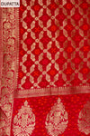 Rani Bead, Cutdana, Dabka, Sequence & Zari Threadwork Cotton Unstitched Salwar Suit With Cotton Dupatta