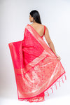 Timeless Elegance Rani Dola Saree With Unstitched Blouse