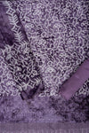 Mauve Cutwork, Sequence & Threadwork Cotton Unstitched Salwar Suit With Cotton Dupatta