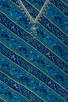 Rama Bead, Cutdana, Dabka, Sequence, Zarkan & Digital Printed Cotton Unstitched Salwar Suit With Cotton Dupatta