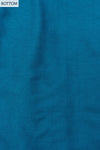 Dark Firozi Banarasi Woven Zari & Mirrorwork Cotton Unstitched Salwar Suit With Chiffon Dupatta