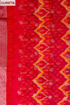 Mustard Gotta Patti, Sequence & Zari Threadwork Cotton Unstitched Salwar Suit With Cotton Dupatta
