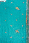 Rama Sequence, Swarovski, Zarkan & Zari Threadwork Georgette Unstitched Salwar Suit With Georgette Dupatta