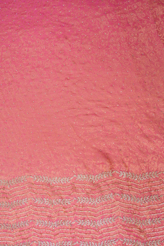 Rani Swarovski & Zari Threadwork Georgette Unstitched Salwar Suit With Georgette Dupatta