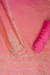 Rani Swarovski & Zari Threadwork Georgette Unstitched Salwar Suit With Georgette Dupatta