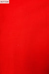 Red Banarasi Woven Zari & Mirror Work Cotton Unstitched Salwar Suit With Chiffon Dupatta