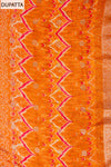 Rani Gotta Patti, Sequence & Zari Threadwork Cotton Unstitched Salwar Suit With Cotton Dupatta