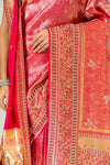 Timeless Elegance Rani Banarasi Silk Saree With Unstitched Blouse