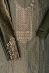 Mint Green Swarovski & Zarkan Tissue Unstitched Salwar Suit With Tissue Dupatta