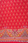 Coral Crepe Unstitched Salwar Suit With Crepe Dupatta