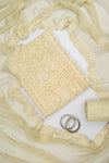 Soft Heritage Pista Georgette Unstitched Salwar Suit With Chiffon Dupatta