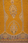 Raw Elegegance Mustard Crepe Unstitched Salwar Suit With Crepe Dupatta