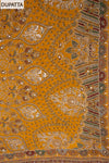 Raw Elegegance Mustard Crepe Unstitched Salwar Suit With Crepe Dupatta
