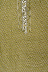 Soft Heritage Pista Cotton Unstitched Salwar Suit With Cotton Dupatta