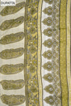 Soft Heritage Pista Cotton Unstitched Salwar Suit With Cotton Dupatta