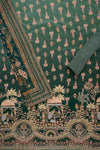 Pastel Majesty Mint Green Crepe Unstitched Salwar Suit With Crepe Dupatta