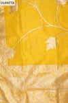 Raw Elegance Mustard Chanderi Cotton Unstitched Salwar Suit With ChanderiCotton Dupatta