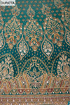 Pastel Mejesty Mint Green Crepe Unstitched Salwar Suit With Crepe Dupatta