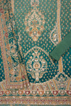Pastel Mejesty Mint Green Crepe Unstitched Salwar Suit With Crepe Dupatta