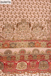 Blush Elegance Peach Crepe Unstitched Salwar Suit With Crepe Dupatta