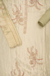 Soft Heritage Pista Crepe Tissue Unstitched Salwar Suit With Tissue Dupatta