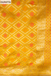 Raw Elegance Mustard Chanderi Cotton Unstitched Salwar Suit With Cotton Dupatta