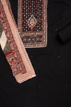 Bold Statement Black Cotton Unstitched Salwar Suit With Cotton Dupatta