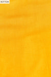 Raw Elegance Mustard Organza Unstitched Salwar Suit With Dola Dupatta
