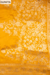 Raw Elegance Mustard Organza Unstitched Salwar Suit With Dola Dupatta
