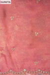 Glow Different Gajari Organza Unstitched Salwar Suit With Organza Dupatta