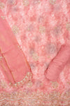 Glow Different Gajari Organza Unstitched Salwar Suit With Organza Dupatta