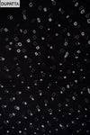 Timeless Beauty Tussar Black Cotton Unstitched Salwar Suit With Cotton Dupatta