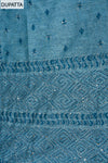 Midnight Blue Cotton Unstitched Salwar Suit With Cotton Dupatta