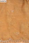 Timeless Beauty Tussar Organza Tissue Unstitched Salwar Suit With Organza Dupatta