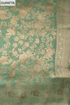 Pastel Mejesty Mint Green Organza Unstitched Salwar Suit With Dola Dupatta