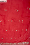 Glow Different Gajari Organza Unstitched Salwar Suit With Chiffon Dupatta
