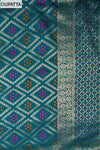 Mesmerizing Dark Firozi Chanderi Cotton Unstitched Salwar Suit With  Cotton Dupatta