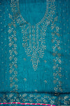 Rama Shimmer Unstitched Salwar Suit With Shimmer Dupatta