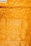 Mustard Cotton Unstitched Salwar Suit With Cotton Dupatta