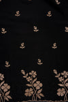 Bold Statement Black Georgette Unstitched Salwar Suit With Chiffon Dupatta